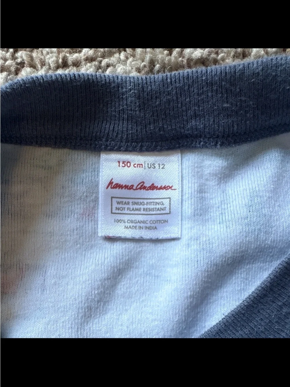 Hanna Andersson Mountain Ski Print Pajama Set - Blue & Gray